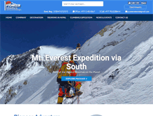 Tablet Screenshot of pioneeradventure.com